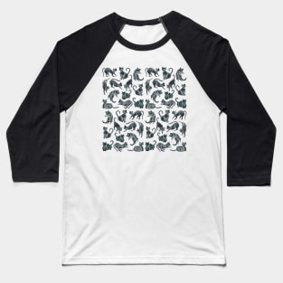 black cat position Baseball T-Shirt